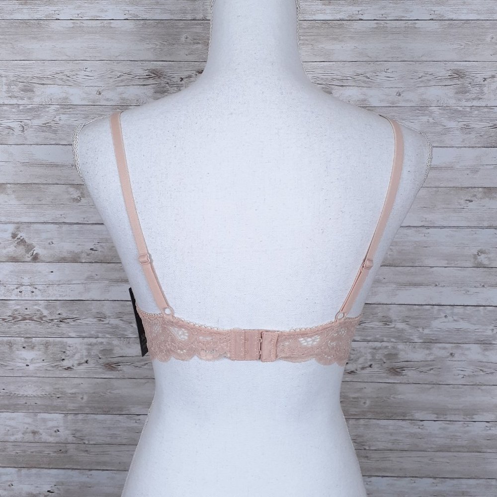 Rampage Padded Underwire Bra 34B Beige 193A - Picture 2 of 4